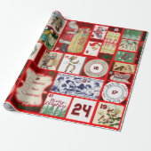 kerst-inpakpapier cadeaupapier (Uitgerold)