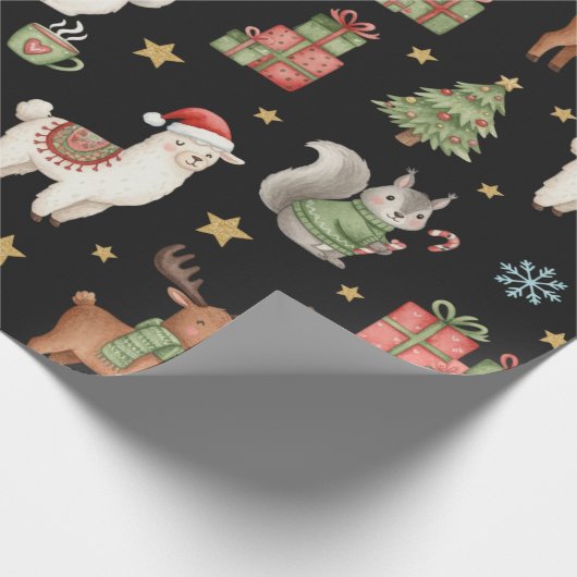 Kerst Inpakpapier Cozy Critters (Hoek)