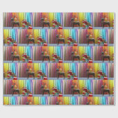 Kerst Inpakpapier Elf (Vlak)