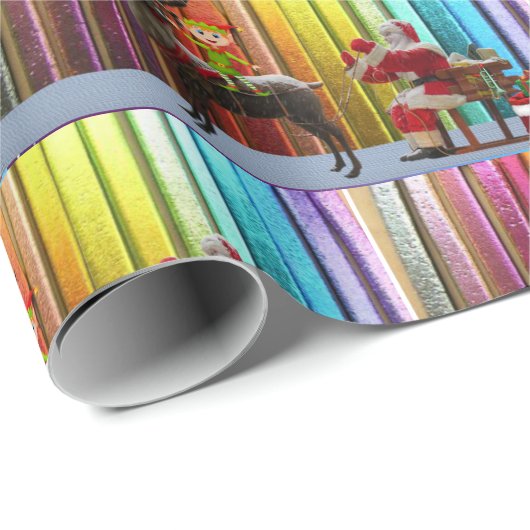 Kerst Inpakpapier Elf (Rol Hoek)