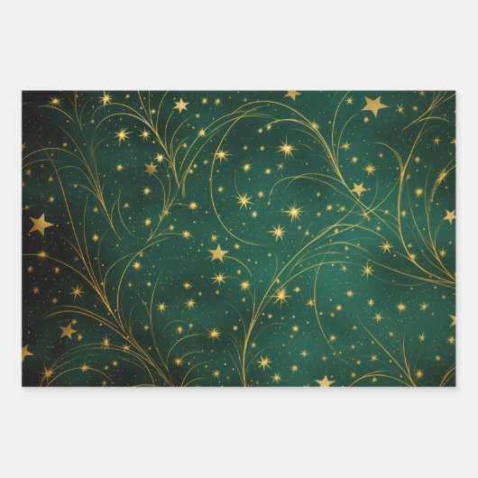 Kerst inpakpapier Flat Sheet Set 1 (Voorkant)