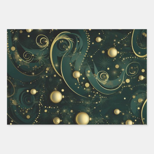 Kerst inpakpapier Flat Sheet Set 2 (Voorkant)