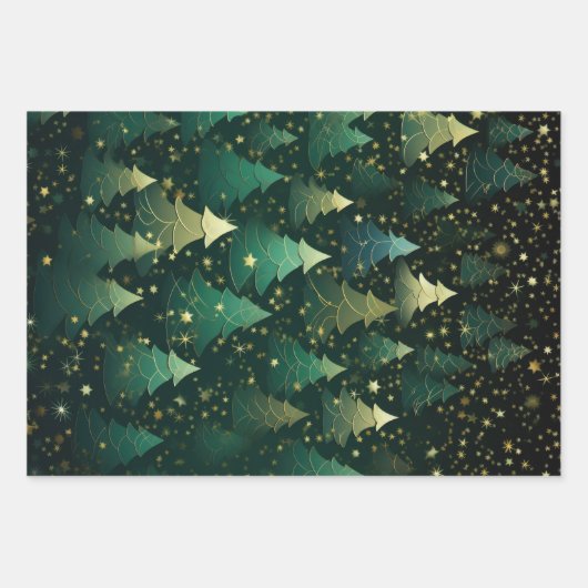 Kerst inpakpapier Flat Sheet Set 3 (Voorkant 2)