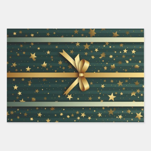 Kerst inpakpapier Flat Sheet Set 5 (Voorkant)