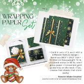 Kerst inpakpapier Flat Sheet Set 5