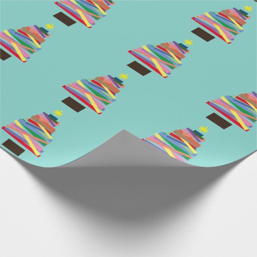 Kerst inpakpapier - Funky Christmas Tree (Hoek)