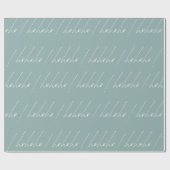 Kerst inpakpapier - hohoho! (Vlak)