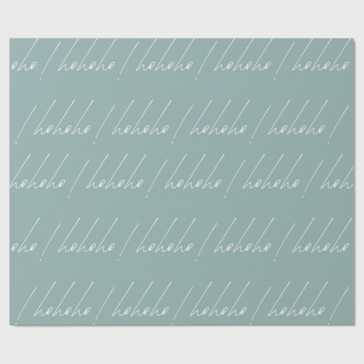 Kerst inpakpapier - hohoho! (Vlak)