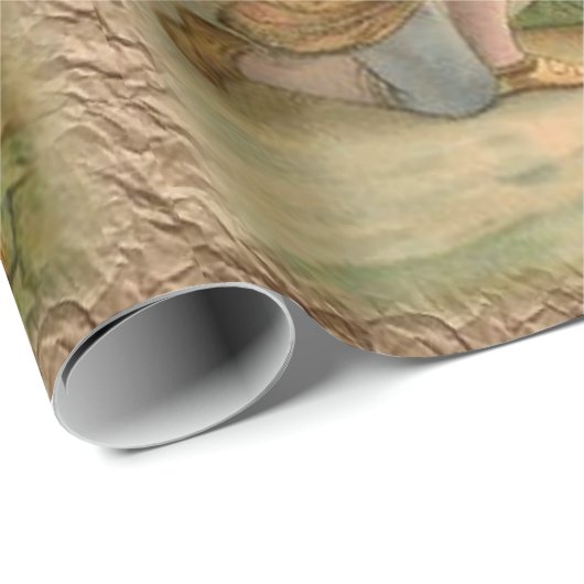 Kerst inpakpapier Jezus (Rol Hoek)