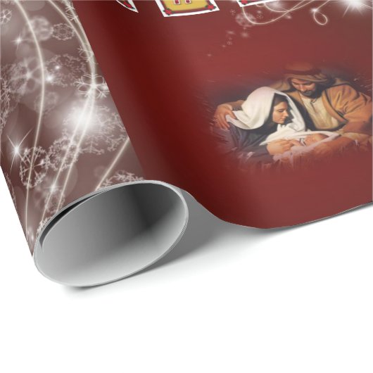 Kerst inpakpapier Jezus Christus (Rol Hoek)