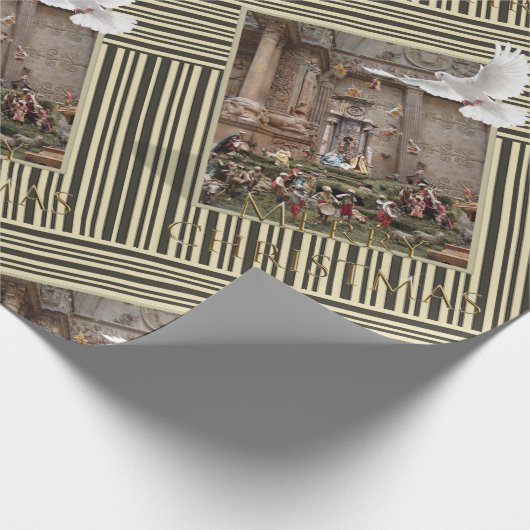 Kerst inpakpapier Jezus Geboorte (Hoek)