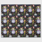 Kerst inpakpapier Jezus Santa (Vlak)