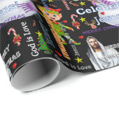 Kerst inpakpapier Jezus Santa (Rol Hoek)