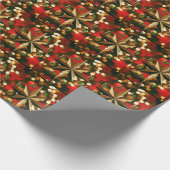 Kerst Inpakpapier Kaars (Hoek)