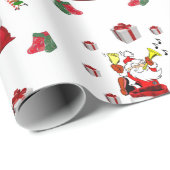 Kerst Inpakpapier Kerstman (Rol Hoek)