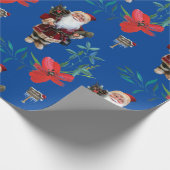 Kerst Inpakpapier Kerstman (Hoek)