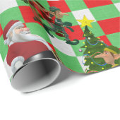 Kerst Inpakpapier Kerstman (Rol Hoek)