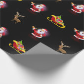 Kerst Inpakpapier Kerstman (Hoek)