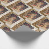 Kerst Inpakpapier Kerstman (Hoek)