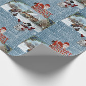 Kerst Inpakpapier Kerstman (Hoek)