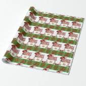 Kerst Inpakpapier Kerstman (Uitgerold)