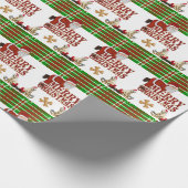 Kerst Inpakpapier Kerstman (Hoek)