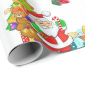 Kerst Inpakpapier Kerstman (Rol Hoek)