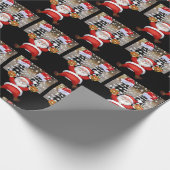 Kerst Inpakpapier Kerstman (Hoek)