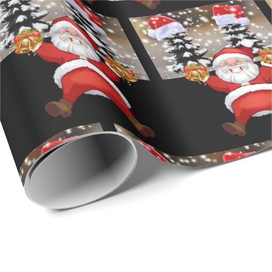 Kerst Inpakpapier Kerstman (Rol Hoek)