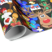 Kerst Inpakpapier Kerstman (Rol Hoek)