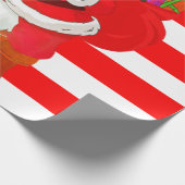 Kerst Inpakpapier Kerstman (Hoek)