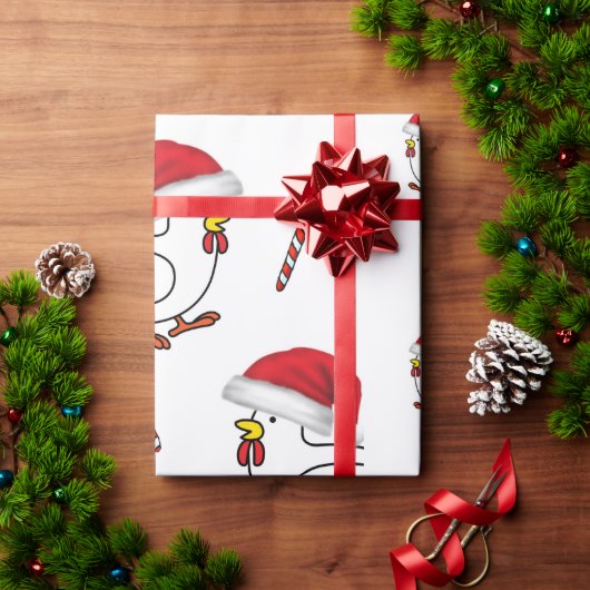 Kerst Inpakpapier Kuikens (Feestdagen Geschenken)