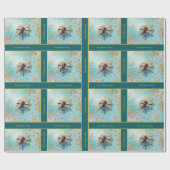 Kerst inpakpapier met foto en tekst (Vlak)