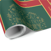 Kerst inpakpapier met foto en tekst (Rol Hoek)