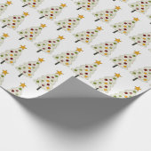 Kerst Inpakpapier - Moderne Kerstbomen (Hoek)