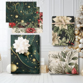 Kerst Inpakpapier Plat Vel Set 2