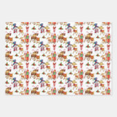 Kerst Inpakpapier Plat Vellen Set van 3 (Voorkant 3)
