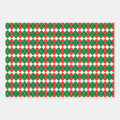 Kerst Inpakpapier Plat Vellen Set van 3 (Voorkant 2)