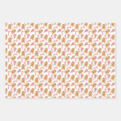 Kerst Inpakpapier Plat Vellen Set van 3 (Voorkant)
