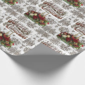 Kerst Inpakpapier Prettig Kerstfeest (Hoek)