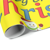 Kerst Inpakpapier Prettig Kerstfeest (Rol Hoek)