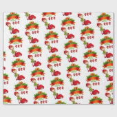 Kerst Inpakpapier Prettig Kerstfeest Elf (Vlak)