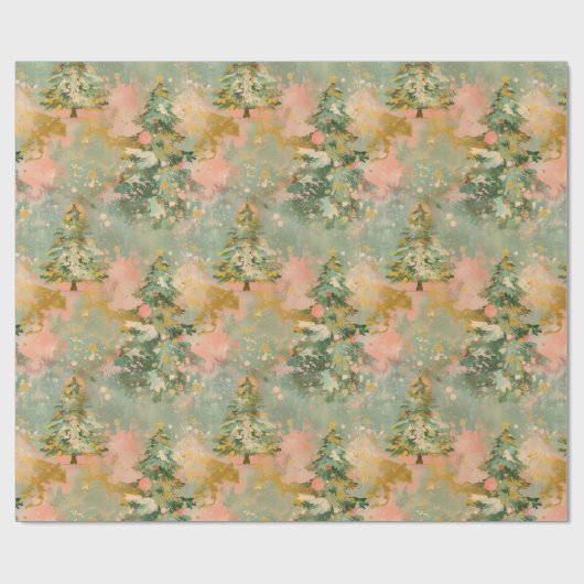 Kerst inpakpapier rol (Vlak)