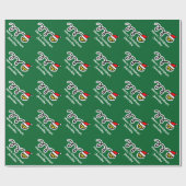 Kerst inpakpapier | Santa hoed tennisbal (Vlak)