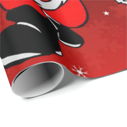 Kerst inpakpapier Santa Mrs Claus (Rol Hoek)