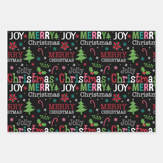 Kerst inpakpapier set (Voorkant)