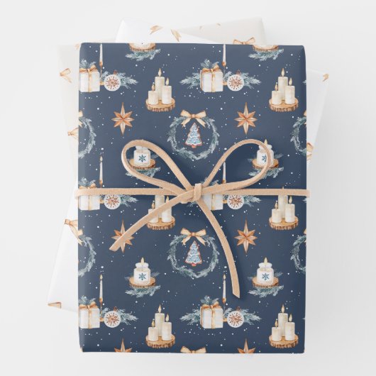 Kerst inpakpapier set (In situ)