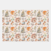 Kerst inpakpapier Set van 3 Design (Voorkant)