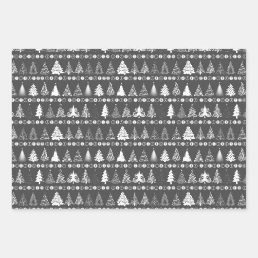 Kerst inpakpapier Set van 3 Design (Voorkant 2)