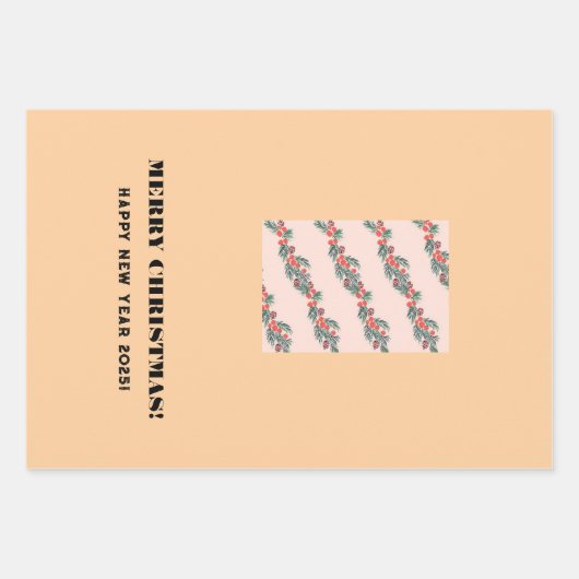 Kerst inpakpapier van 3 (Voorkant 2)